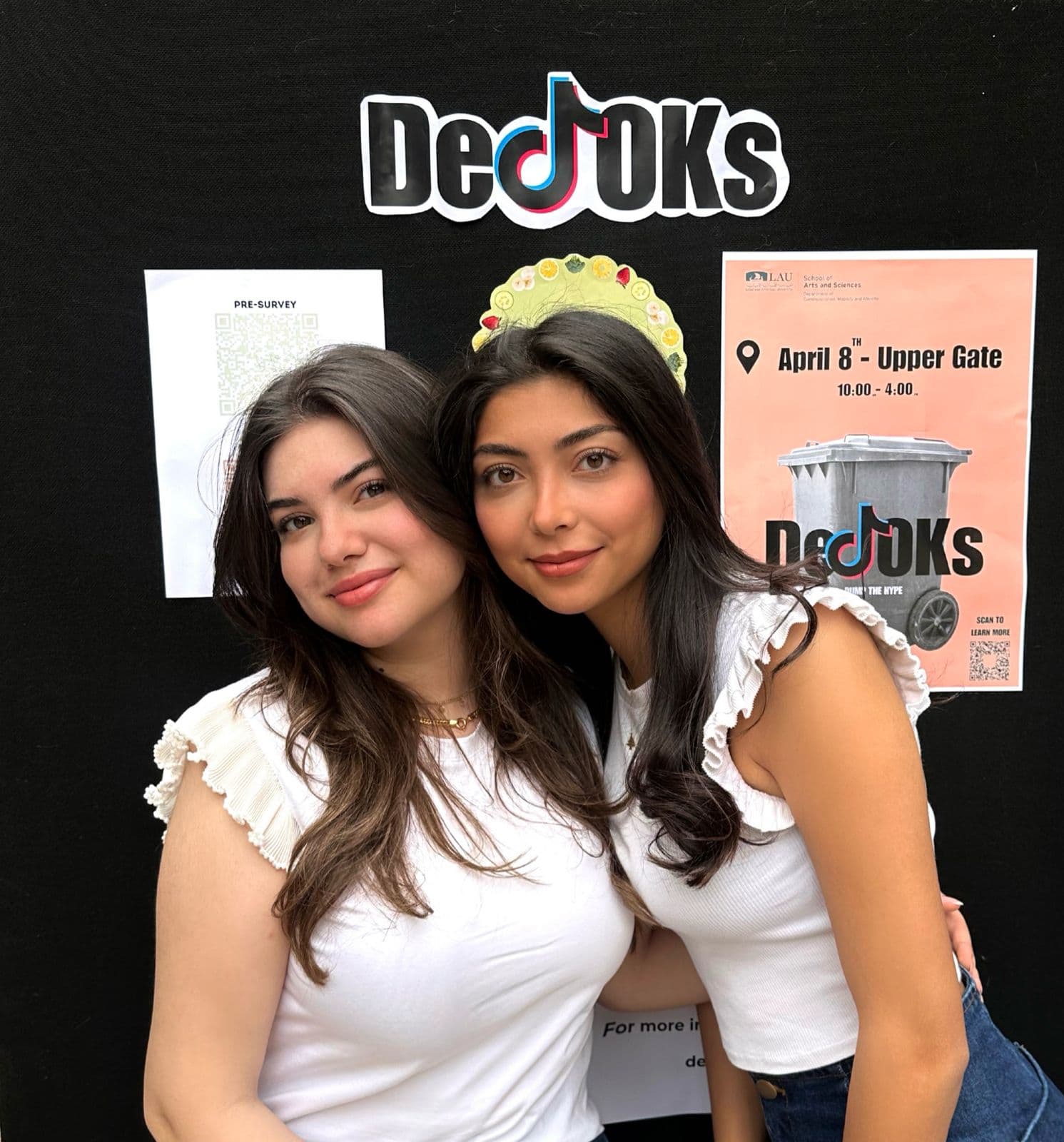 DeTOKs team members at an event promoting mindful consumption